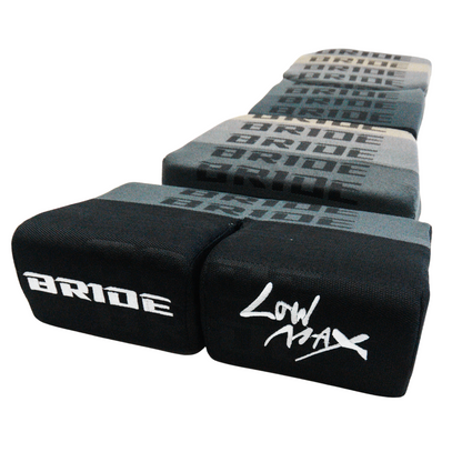 BRIDE Replacement Recliner Sea Cushion Pads – Gray LOW MAX Gradation Logo (3-Piece Set)