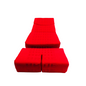 BRIDE Replacement Recliner Seat Cushion Pads – Red Gradation Logo (3-Piece Set)