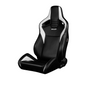 BRAUM Elite V2 Sport Seats (Reclinable - Black Leatherette) White / Red / Black Stitching