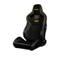 BRAUM Elite V2 Sport Seats (Reclinable - Black Suede) Yellow or Red Stitching