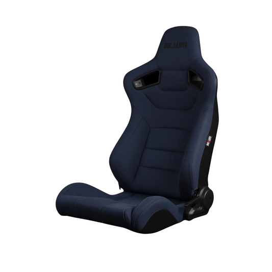 BRAUM Elite Sport Seats (Reclining - Navy Blue Jacquard Cloth) BRR1-UFBS