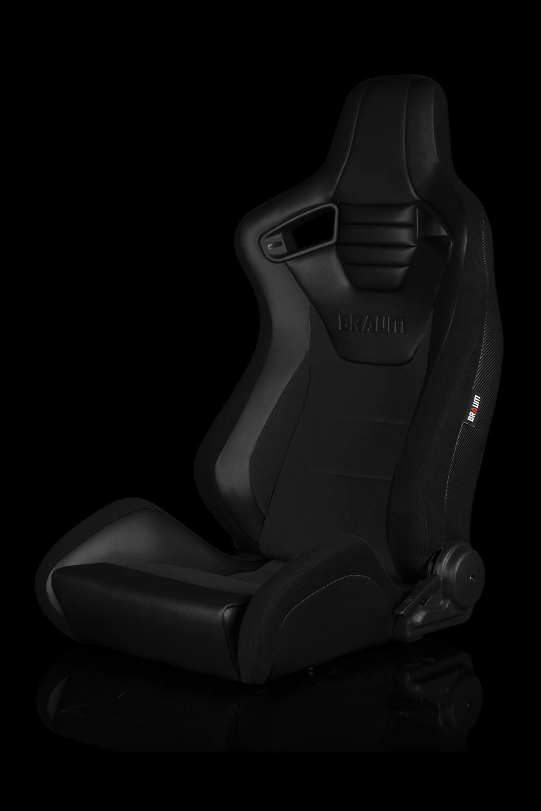 BRAUM Elite S Racing Seats (Reclinable - Black Leatherette) Black Cloth / Blue Cloth / Red Cloth / Red Plaid / Gray Plaid