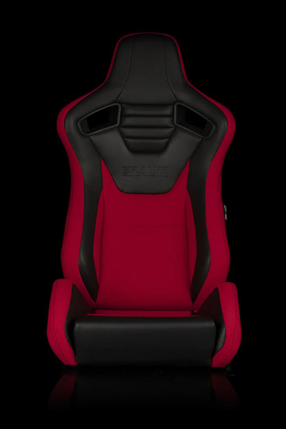 BRAUM Elite S Racing Seats (Reclinable - Black Leatherette) Black Cloth / Blue Cloth / Red Cloth / Red Plaid / Gray Plaid
