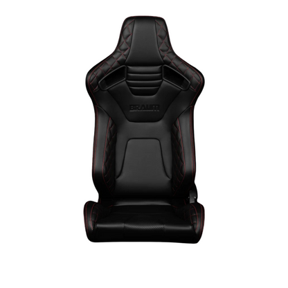 BRAUM Elite-X Racing Seats (Sport - Reclining) Black / Red / White / British Tan