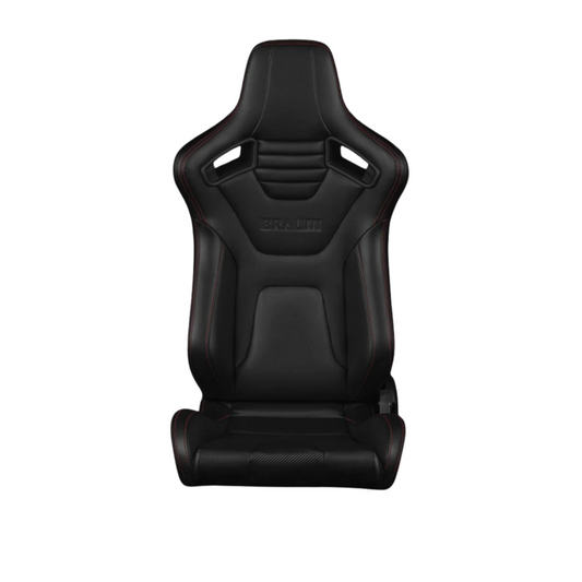 BRAUM Elite-X Racing Seats (Sport - Reclining) Black / Red / White / British Tan