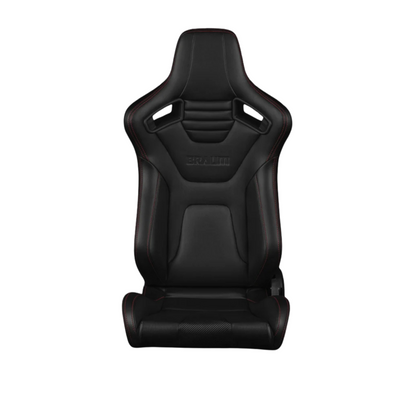 BRAUM Elite-X Racing Seats (Sport - Reclining) Black / Red / White / British Tan