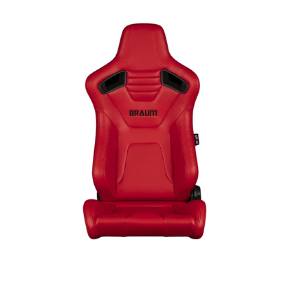 BRAUM Elite-X Racing Seats (Sport - Reclining) Black / Red / White / British Tan