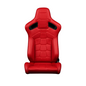 BRAUM Elite-X Racing Seats (Sport - Reclining) Black / Red / White / British Tan