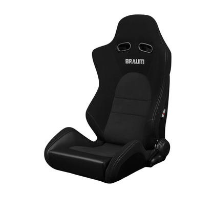 BRAUM ADVAN Sport Seats (Reclinable) Red Jacquard / Black Stitching or Black Jacquard / Black Alcantara