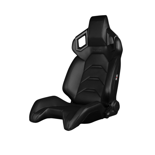 BRAUM Alpha-X Seats (Reclining w/ Carbon Fiber Look Back) White / Red / Black