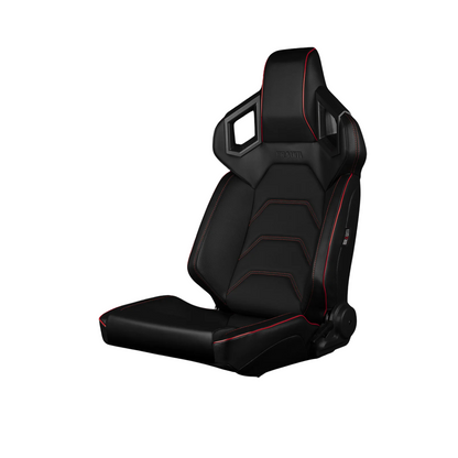 BRAUM Alpha-X Seats (Reclining w/ Carbon Fiber Look Back) White / Red / Black