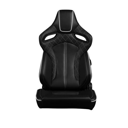BRAUM Orue Seats (Reclining Black w/ Diamond / Leatherette) White or Red Stitching