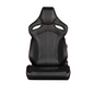 BRAUM Orue Seats (Reclining Black w/ Diamond / Leatherette) White or Red Stitching