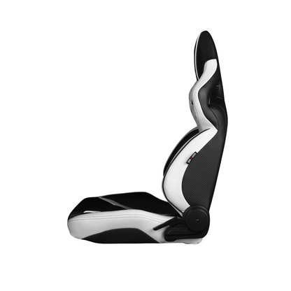 BRAUM Orue Seats (Reclinable) White Diamond w/ Black Stitching