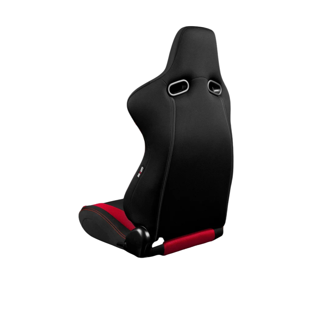 BRAUM Venom Seats (Reclinable) Black Cloth or Black & Red Cloth