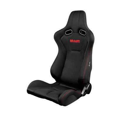 BRAUM Venom Seats (Reclinable) Black Cloth or Black & Red Cloth