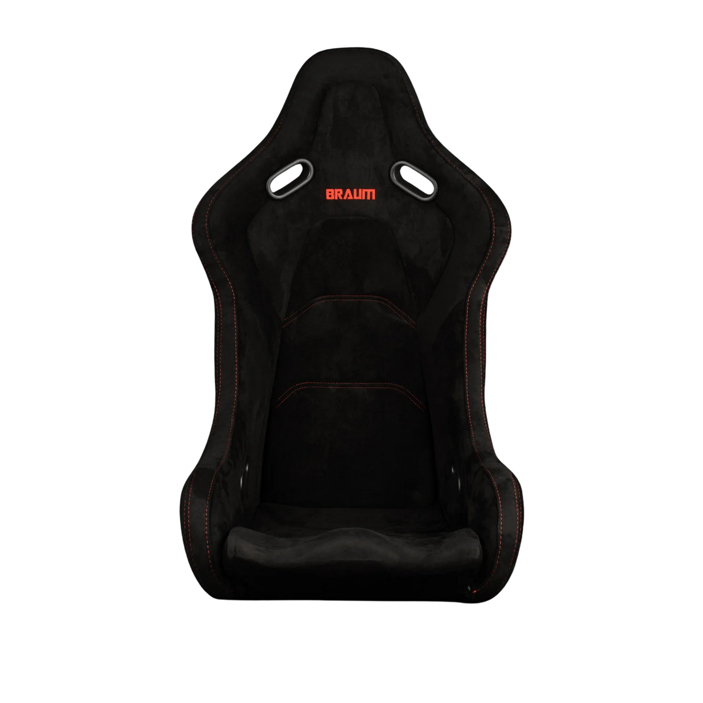 BRAUM Falcon-S Fixed Back Bucket Seat [Composite FRP] Black / White / Red