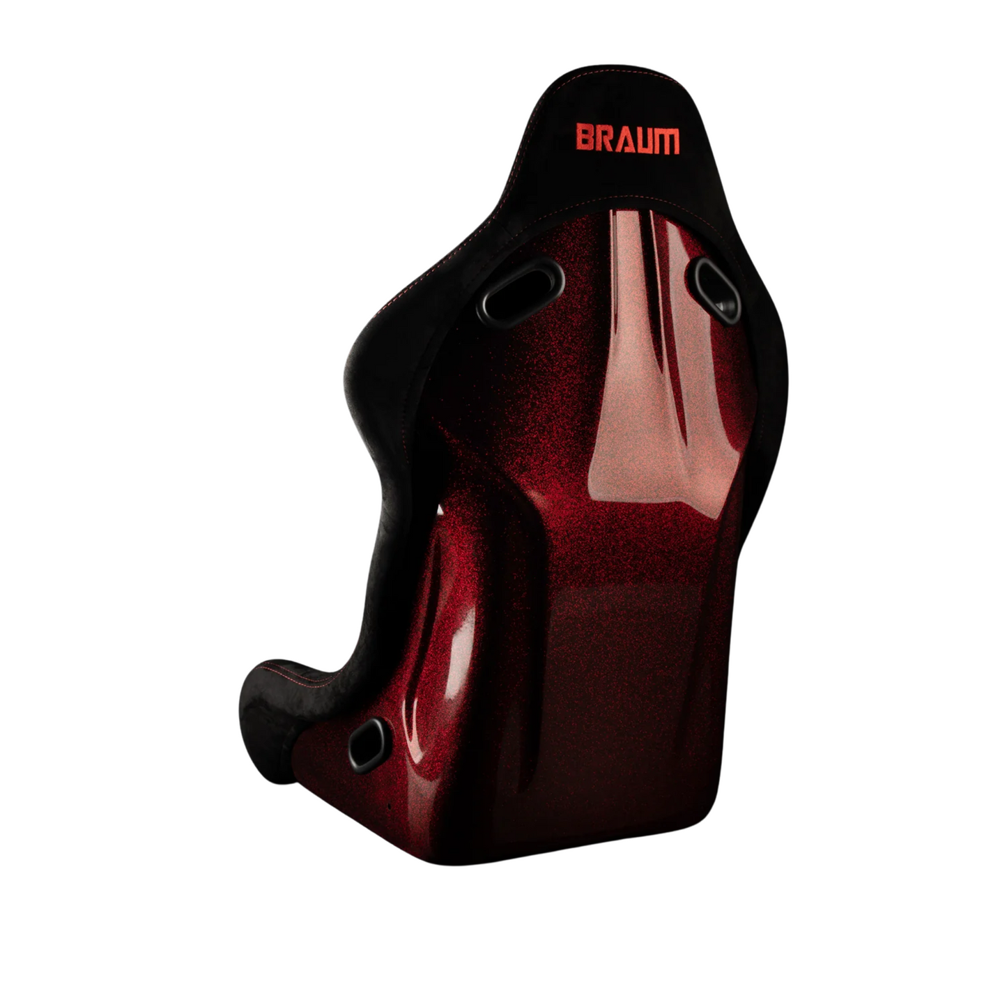 BRAUM Falcon-S Fixed Back Bucket Seat [Composite FRP] Black / White / Red