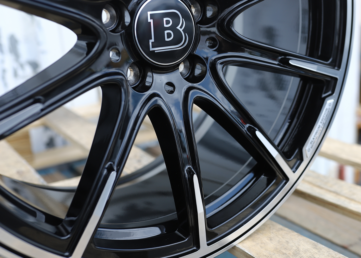 20x8.5"/20x9.5" Black Machine Mercedes BRABUS Style Wheels (5x112) Fits C-Class E-Class S-Class GLC GLE