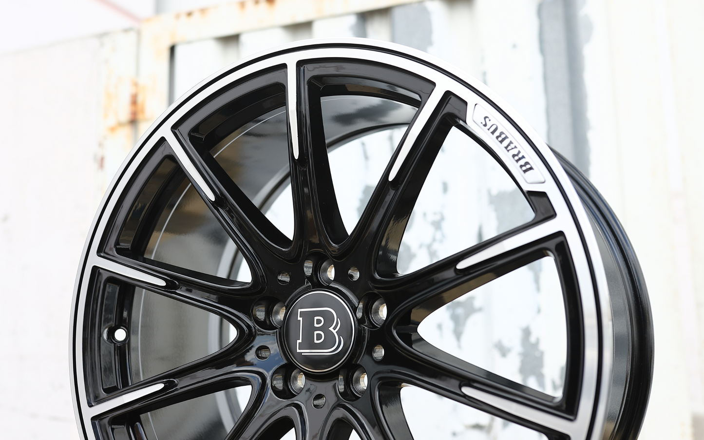 20x8.5"/20x9.5" Black Machine Mercedes BRABUS Style Wheels (5x112) Fits C-Class E-Class S-Class GLC GLE