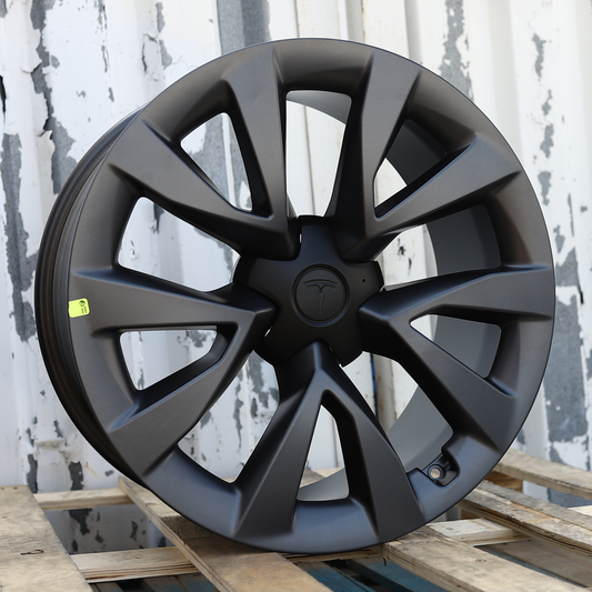 20x9"/20x9.5" Gunmetal Gray Cyberstream Style Wheels (5x120) Fits Tesla Model S & Model X AWD, Long Range & Plaid
