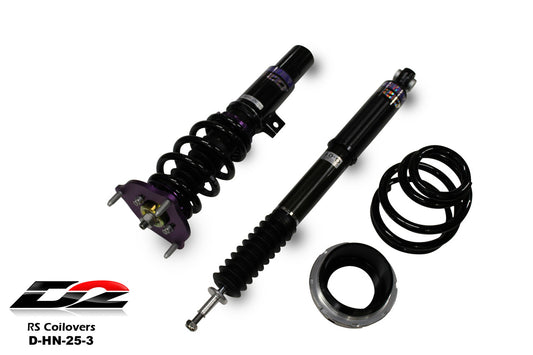 D2 Racing RS Coilovers for 2016+ Civic, Sedan/Coupe (EXCL Si) / 2022+ Civic, Hatchback/Sedan (EXCL Si) / 19-22 Insight (D-HN-25-3)