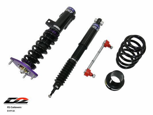 D2 Racing RS Coilovers for 2017-2020 Hyundai Elantra / 19+ Kia Forte (EXCL Hatchback) - (D-HY-32)
