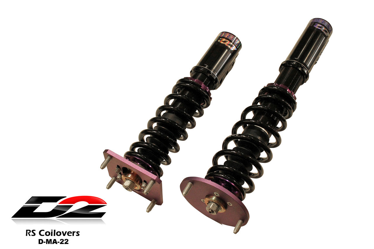 D2 Racing RS Coilovers for 1992-1995 Mazda MX-3/ 90-94 Protege/ 90-94 323/ 91-03 Ford Escort/ 95-97 Kia Sephia