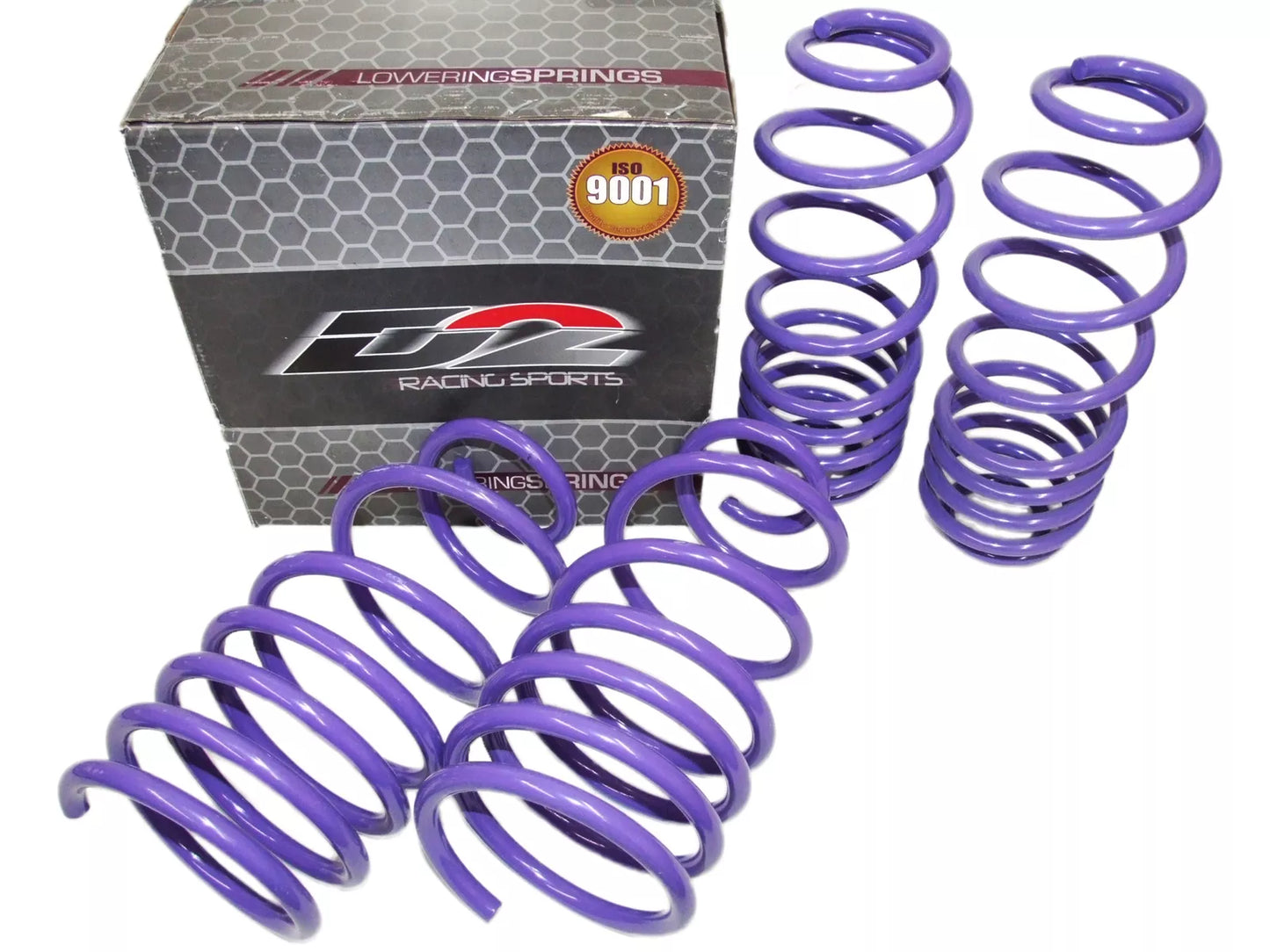 D2 Racing PRO Lowering Springs 2.0"F/1.75"R for 1999-2004 Volkswagen Jetta
