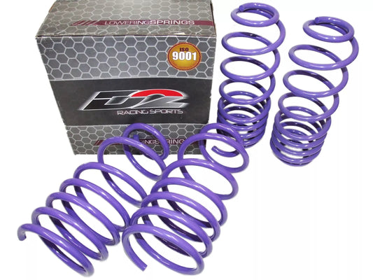 D2 Racing PRO Lowering Springs 2.0"F/1.75"R for 1999-2004 Volkswagen Golf