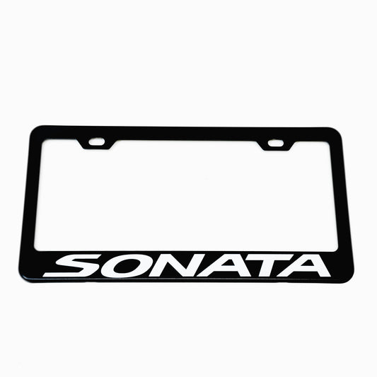 HYUNDAI SONATA Stainless Steel Black License Plate Frame