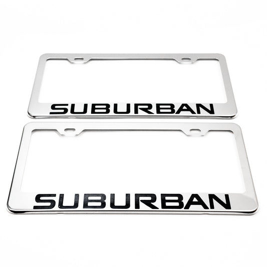 CHEVROLET SUBURBAN Stainless Chrome Steel License Plate Frame