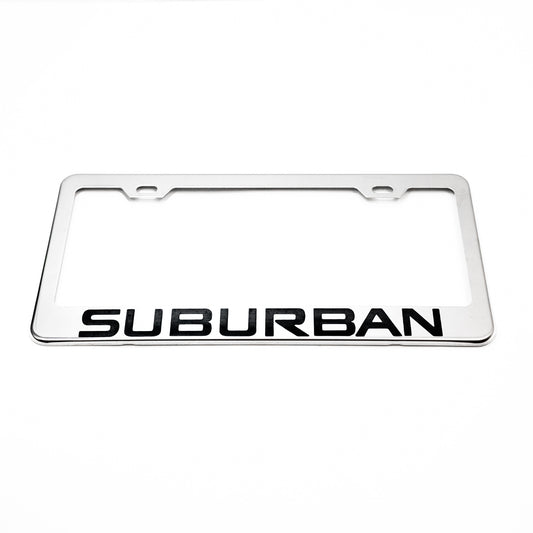 CHEVROLET SUBURBAN Stainless Chrome Steel License Plate Frame