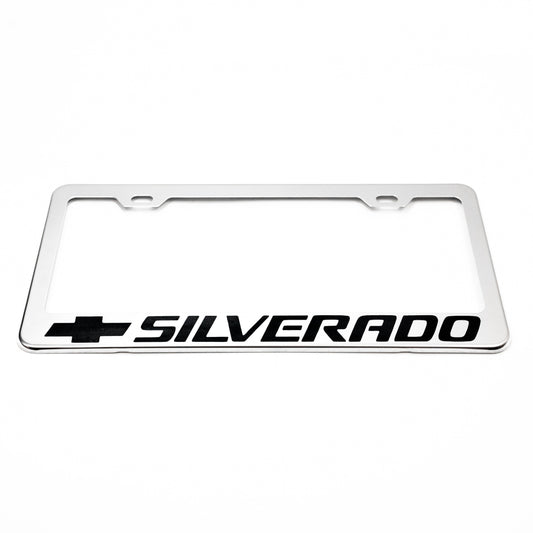 CHEVROLET SILVERADO Stainless Steel Chrome License Plate Frame