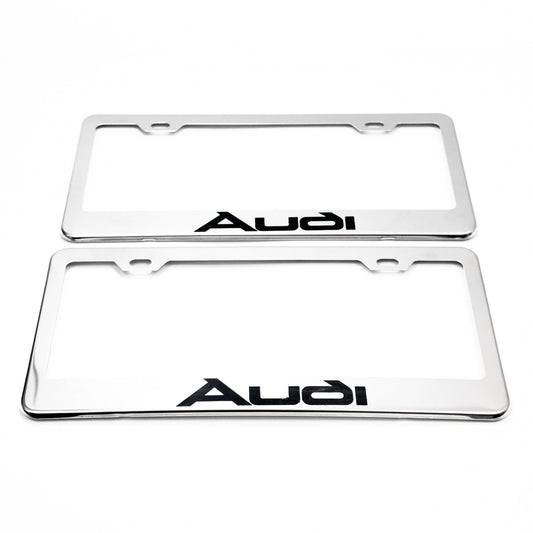 AUDI Stainless Steel License Chrome Plate Frame