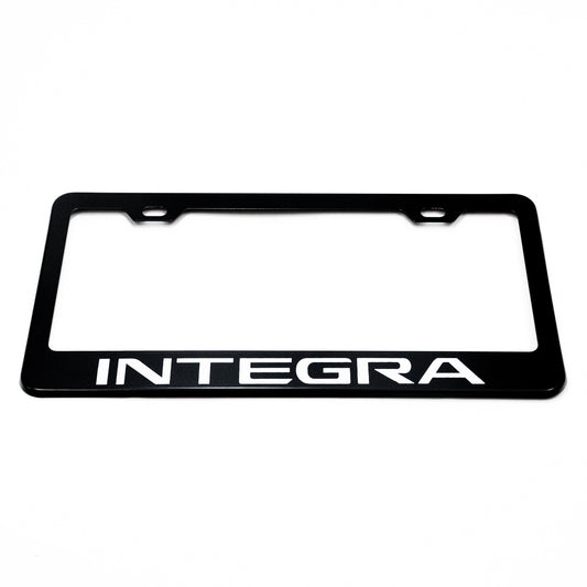 ACURA INTEGRA Stainless Steel Black License Plate Frame