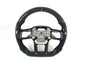 FOR 2024+ FORD MUSTANG CARBON FIBER & LEATHER STEERING WHEEL