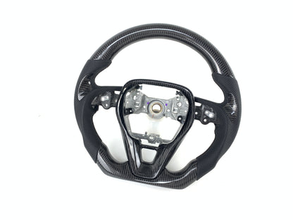 FOR 2019-2024 TOYOTA COROLLA CARBON FIBER & LEATHER STEERING WHEEL
