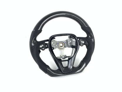 FOR 2019-2024 TOYOTA COROLLA CARBON FIBER & LEATHER STEERING WHEEL