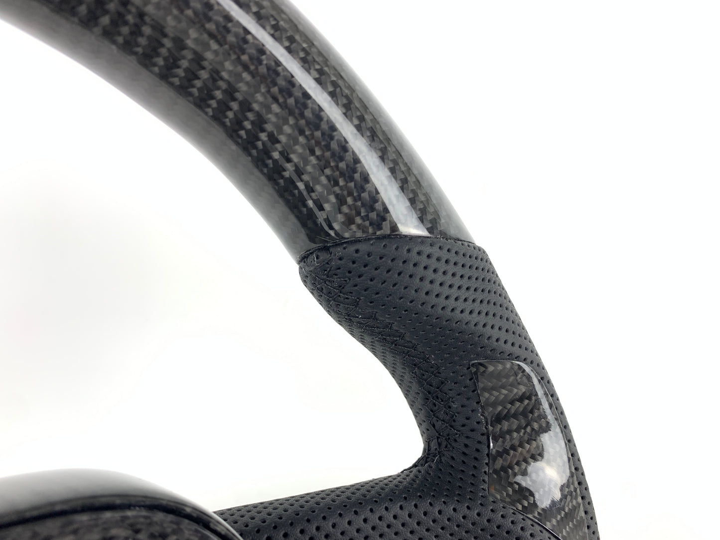 FOR 2019-2024 TOYOTA COROLLA CARBON FIBER & LEATHER STEERING WHEEL
