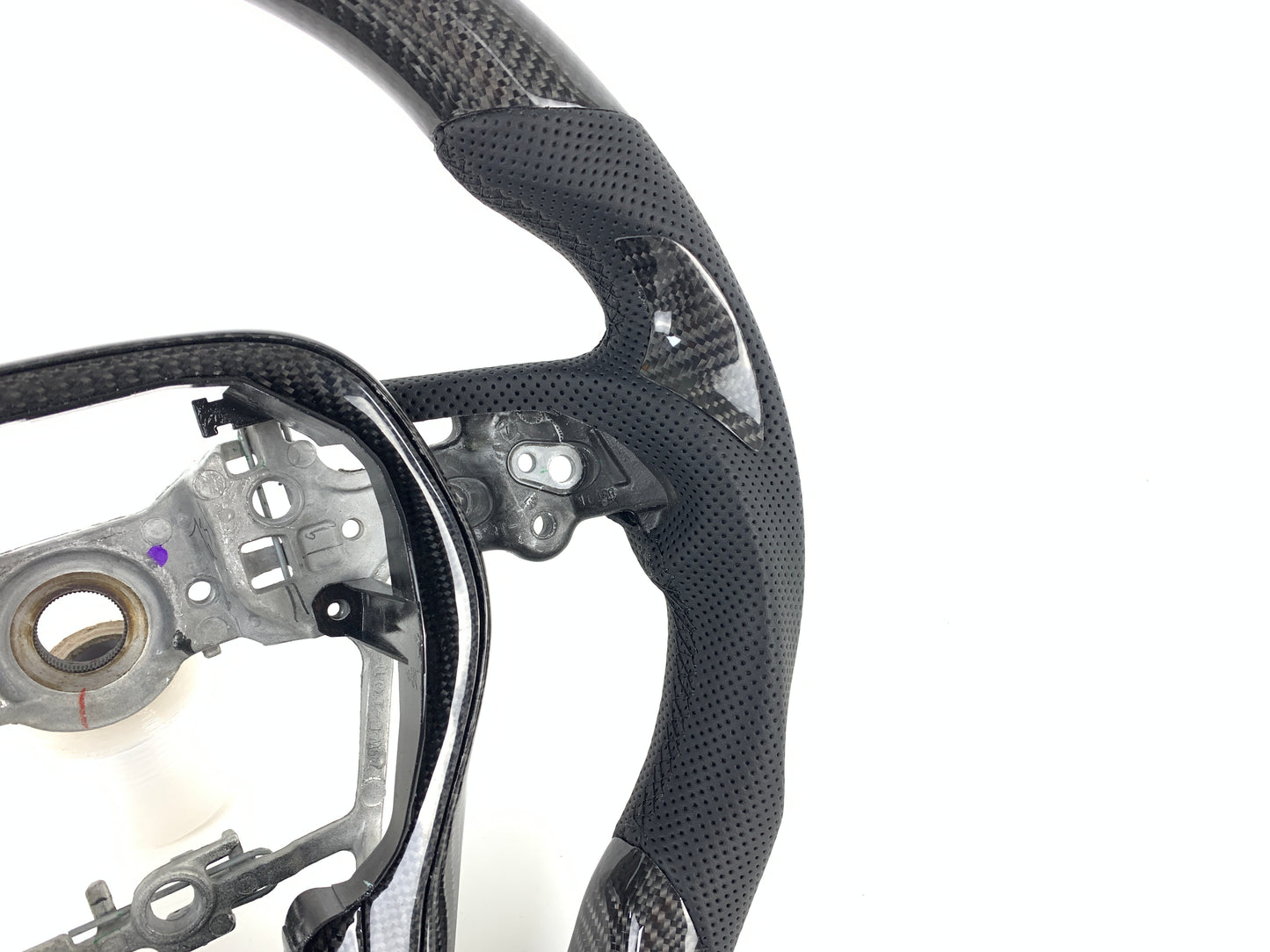 FOR 2019-2024 TOYOTA COROLLA CARBON FIBER & LEATHER STEERING WHEEL