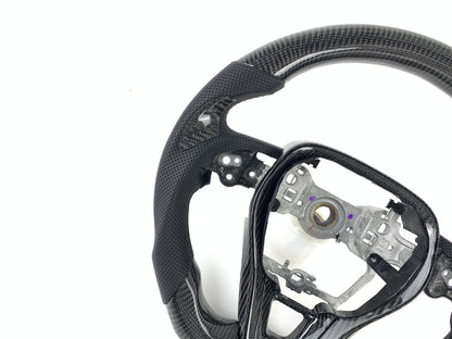 FOR 2019-2024 TOYOTA COROLLA CARBON FIBER & LEATHER STEERING WHEEL