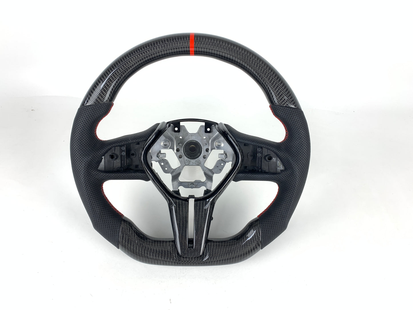 FOR INFINITI Q50 2019+/ Q60 2017+ CARBON FIBER & LEATHER STEERING WHEEL
