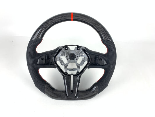 FOR INFINITI Q50 2019+/ Q60 2017+ CARBON FIBER & LEATHER STEERING WHEEL
