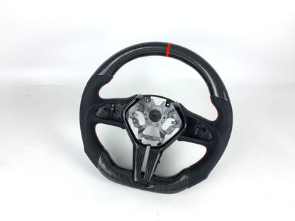 FOR INFINITI Q50 2019+/ Q60 2017+ CARBON FIBER & LEATHER STEERING WHEEL