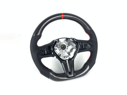 FOR INFINITI Q50 2019+/ Q60 2017+ CARBON FIBER & LEATHER STEERING WHEEL