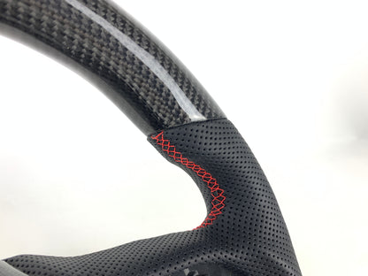 FOR INFINITI Q50 2019+/ Q60 2017+ CARBON FIBER & LEATHER STEERING WHEEL