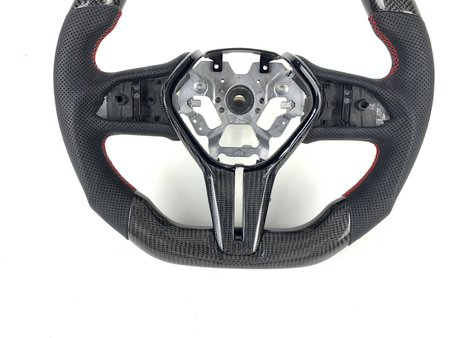 FOR INFINITI Q50 2019+/ Q60 2017+ CARBON FIBER & LEATHER STEERING WHEEL