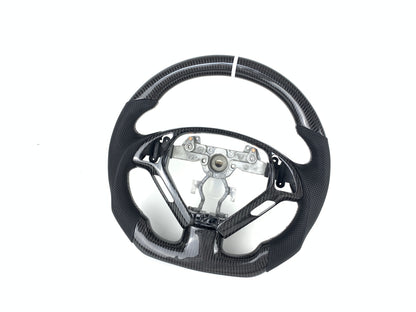 FOR 2007-2013 INFINITI G35/G37 CARBON FIBER & LEATHER STEERING WHEEL