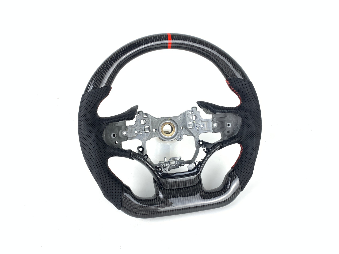FOR 2019-2023 LEXUS ES CARBON FIBER & LEATHER STEERING WHEEL